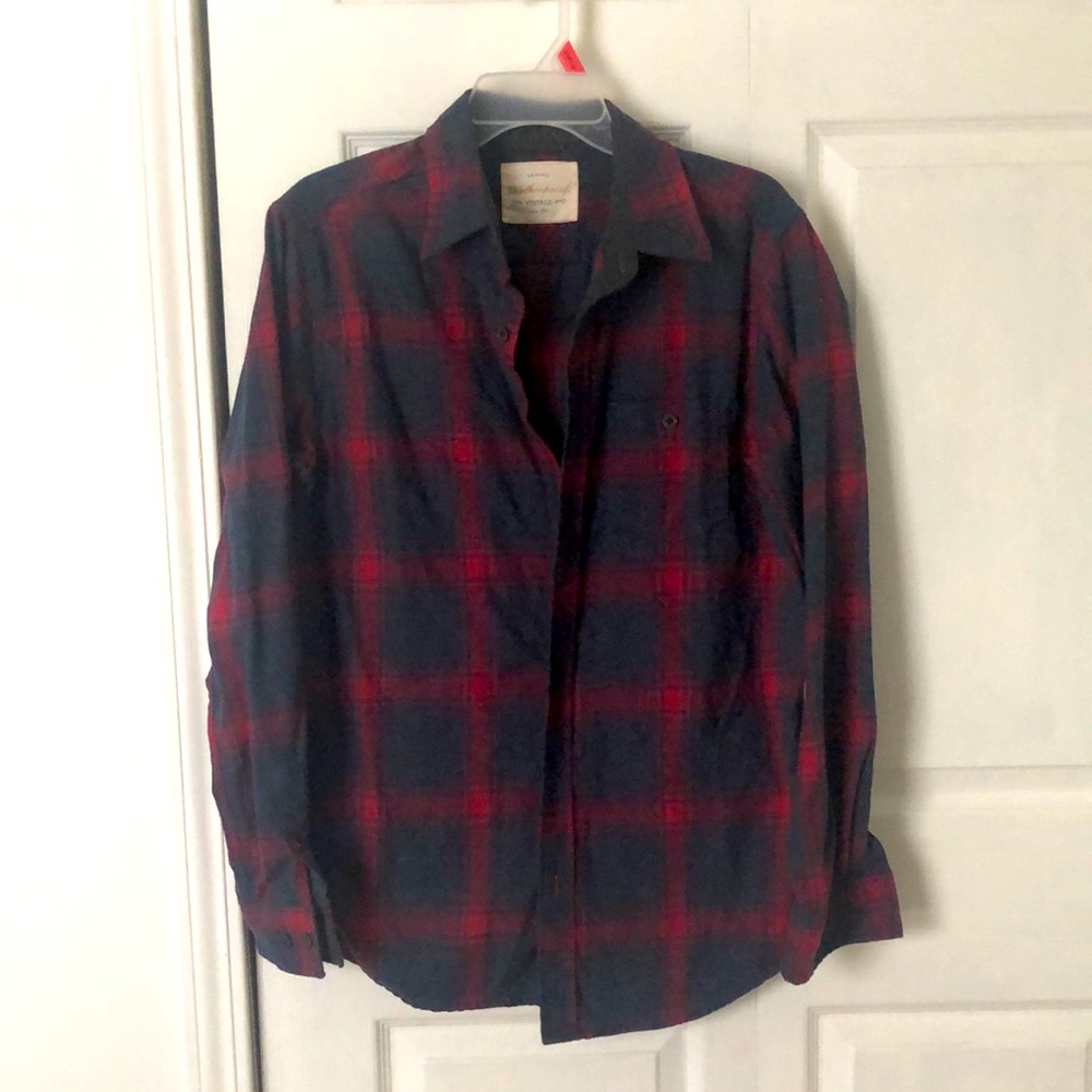 Long Sleeve Weatherproof Flannel Shirt Medium